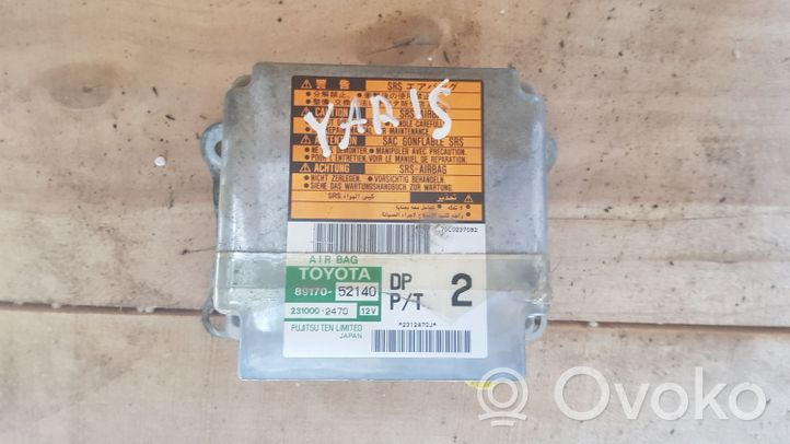 Toyota Yaris Oro pagalvių valdymo blokas 8917052140