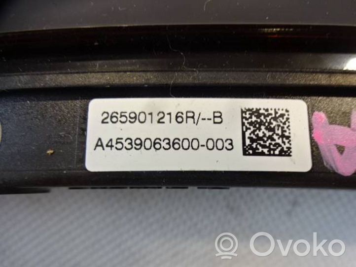 Smart ForTwo II Kolmas/lisäjarruvalo 265901216R