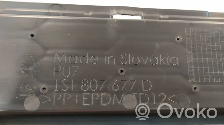 Skoda Citigo Grille inférieure de pare-chocs avant 1SE807677D