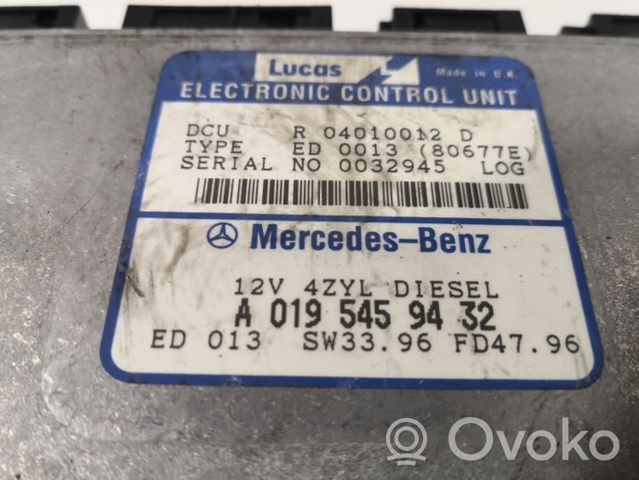 Mercedes-Benz E W210 Moottorin ohjainlaite/moduuli A0195459432