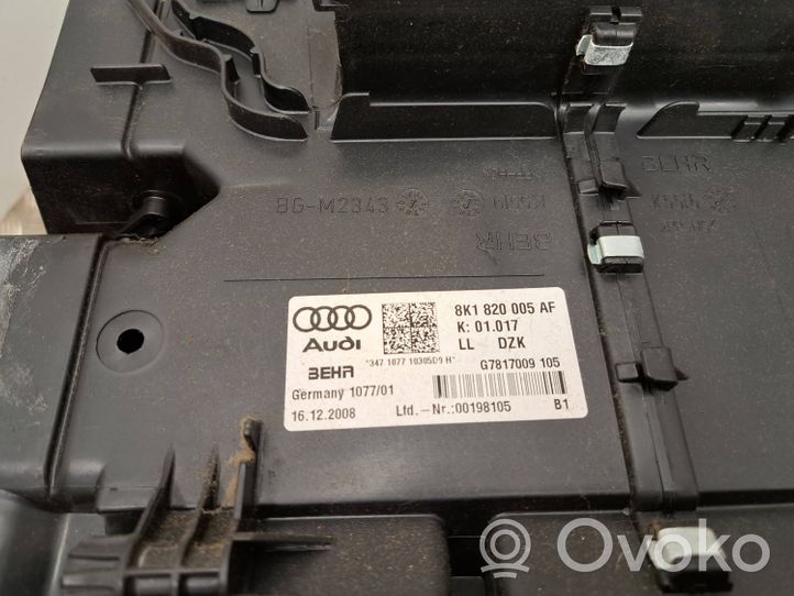 Audi Q5 SQ5 Sisälämmityksen ilmastoinnin korin kokoonpano 8K1820005AF