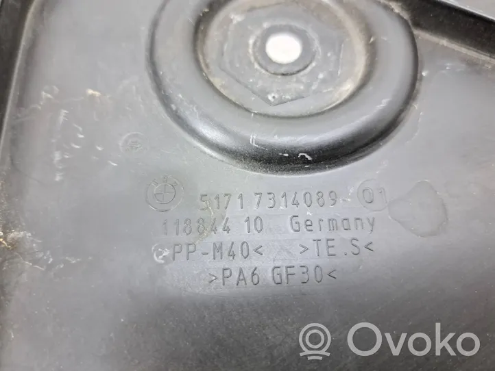 BMW 5 F10 F11 Osłona tylna podwozia pod bagażnik 7314089