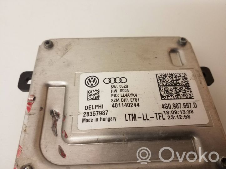 Audi A4 S4 B8 8K Ajovalojen virranrajoitinmoduuli Xenon 4G0907697D