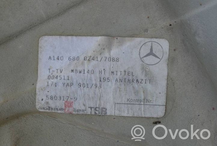 Mercedes-Benz S W140 Tapis de sol / moquette de cabine arrière 1406800241