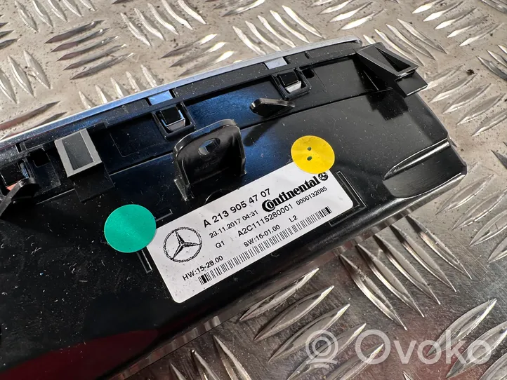 Mercedes-Benz E W238 Ilmastoinnin ohjainlaite A2139054707