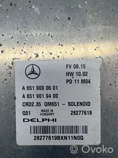 Mercedes-Benz Sprinter W906 Unidad de control/módulo del motor A6519000601