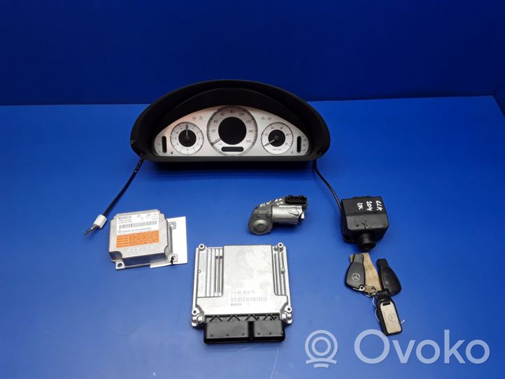 Mercedes-Benz CLK A209 C209 Kit centralina motore ECU e serratura A6461506479