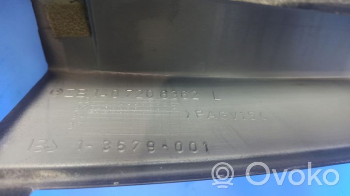 Mercedes-Benz S W140 Rivestimento modanatura del vetro della portiera anteriore 1407206362