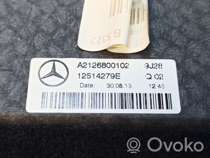 Mercedes-Benz E W212 Tavaratilan kaukalon tekstiilikansi A2126800102