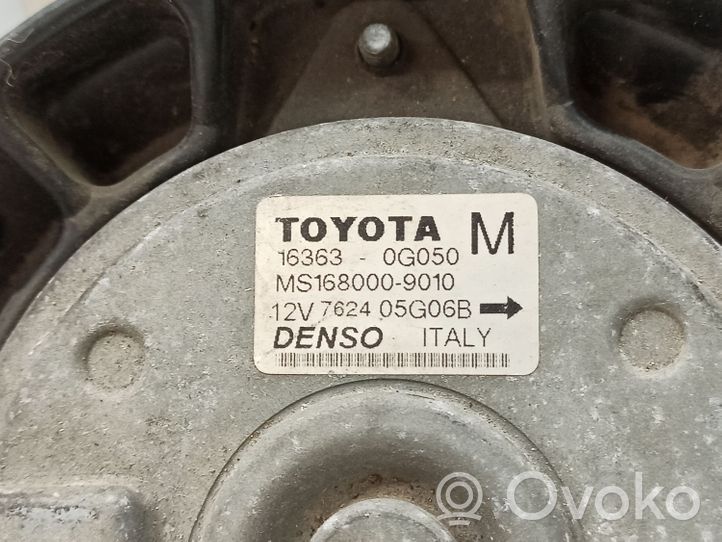 Toyota Corolla E120 E130 Jäähdyttimen jäähdytinpuhallin 163630G050