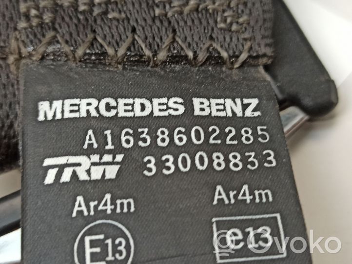 Mercedes-Benz ML W163 Saugos diržas galinis A1638602285