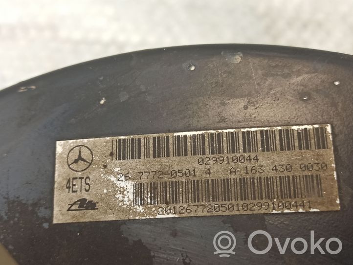 Mercedes-Benz ML W163 Główny cylinder hamulca A1634300030