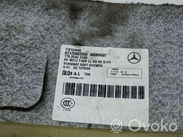 Mercedes-Benz E W212 Priekinis salono kilimas A2126803540