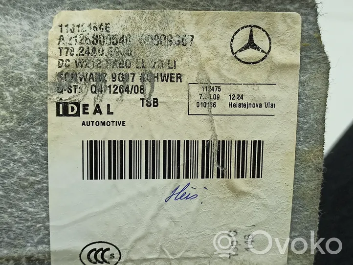 Mercedes-Benz E W212 Tapis de sol / moquette de cabine avant A2126800540