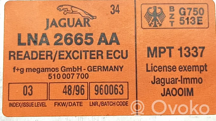 Jaguar XJ X300 Imobilaizerio valdymo blokas LNA2665AA