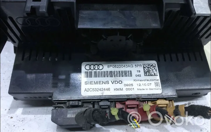 Audi A3 S3 8P Ilmastointi-lämmityslaitteen ohjausjärjestelmä 