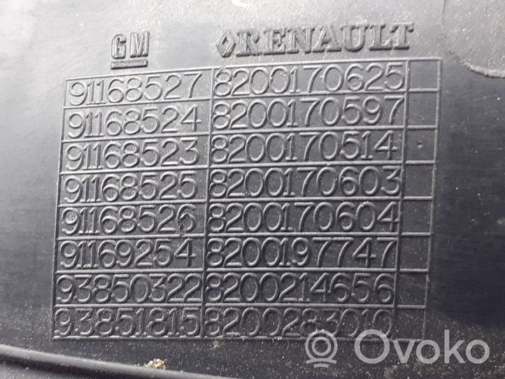 Opel Vivaro Etuoven ulkokahva 82000170625