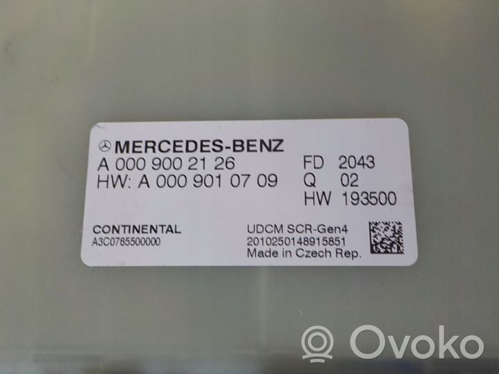 Mercedes-Benz Sprinter W907 W910 Kit centralina motore ECU e serratura A6549009400