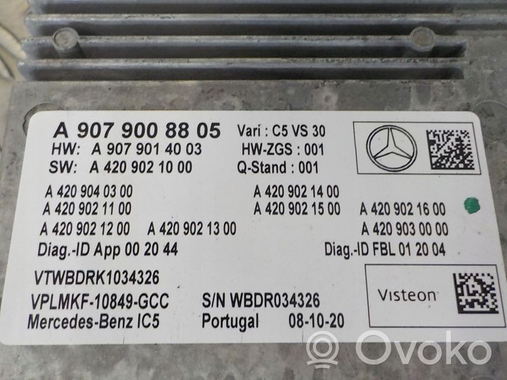 Mercedes-Benz Sprinter W907 W910 Zestaw audio A9079001703