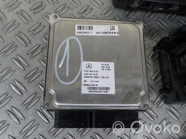Mercedes-Benz Sprinter W906 Kit calculateur ECU et verrouillage A6519003403