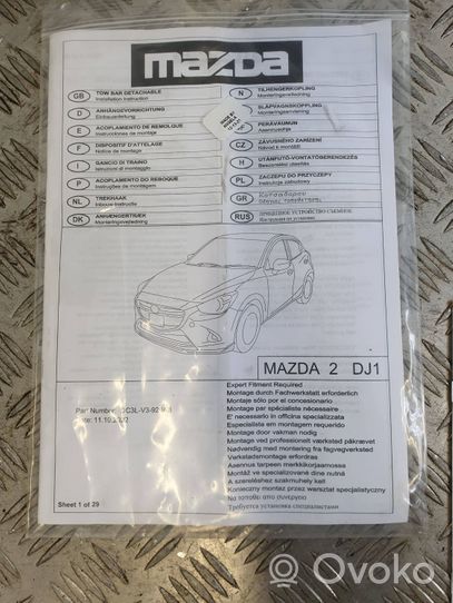 Mazda 2 Odpinany hak holowniczy DC3LV3920AB
