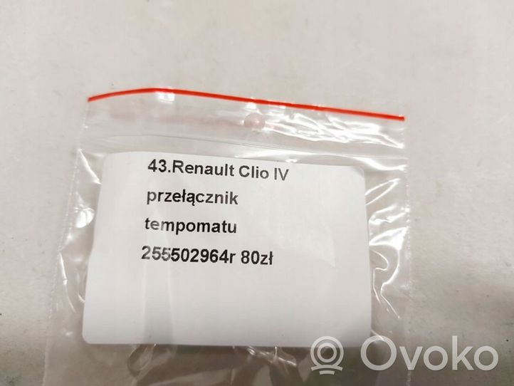 Renault Clio IV Przełącznik / Manetka tempomatu 255502964R