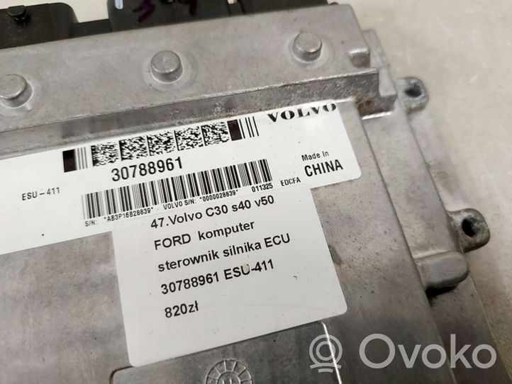 Volvo C30 Unité de commande, module ECU de moteur  30788961 ESU-411