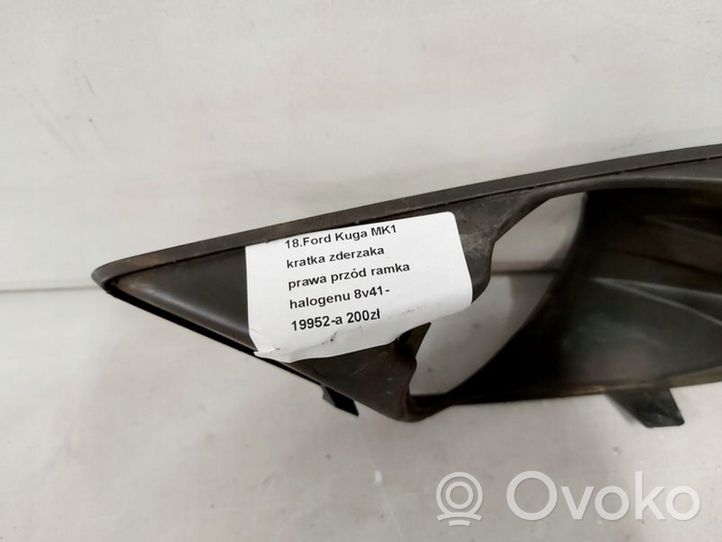 Ford Kuga I Front bumper lower grill  8V41-19952-A