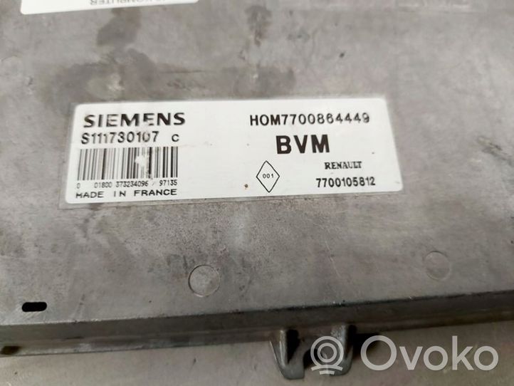 Renault Clio I Unité de commande, module ECU de moteur 