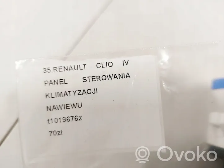 Renault Clio IV Panel klimatyzacji / Ogrzewania T1019676Z