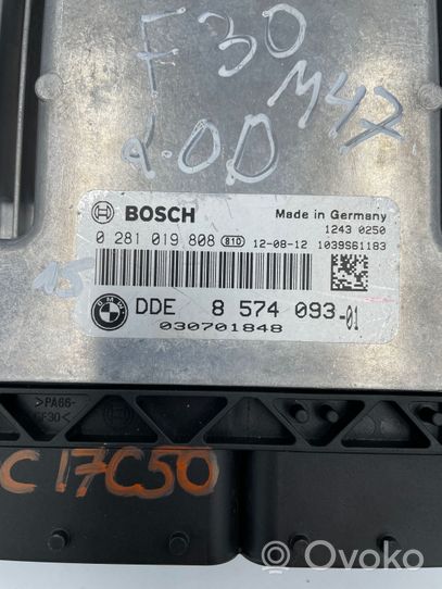 BMW 3 F30 F35 F31 Calculateur moteur ECU 8574093