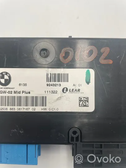 BMW X3 F25 Unidad de control/módulo del bloqueo de puertas 9243213