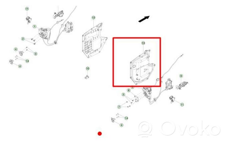 Tesla Model X Copertura per maniglia portiera anteriore 1111672