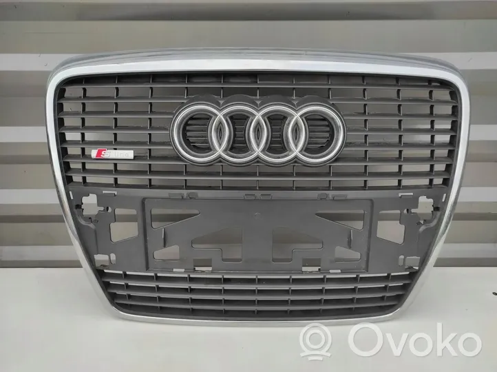 Audi A6 S6 C6 4F Grille calandre supérieure de pare-chocs avant 4F0853651