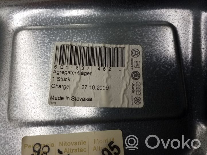 Volkswagen Polo Mechanizm podnoszenia szyby przedniej bez silnika 6Q4837462J