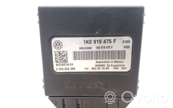 Volkswagen Caddy Pysäköintitutkan (PCD) ohjainlaite/moduuli 1K0919475F