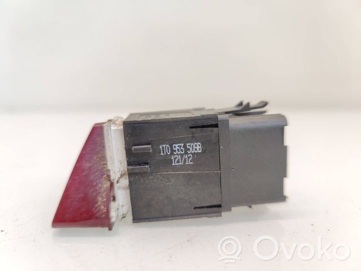 Volkswagen Caddy Hazard light switch 1T0953509B