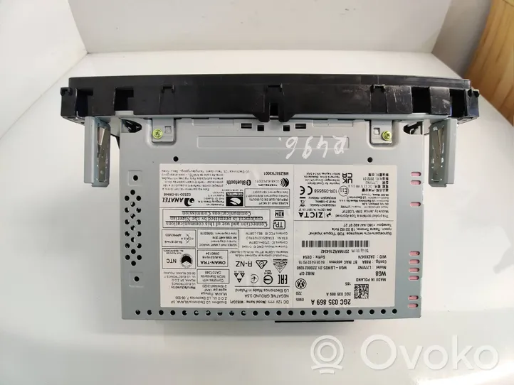 Volkswagen T-Cross Panel / Radioodtwarzacz CD/DVD/GPS 2GC035869A