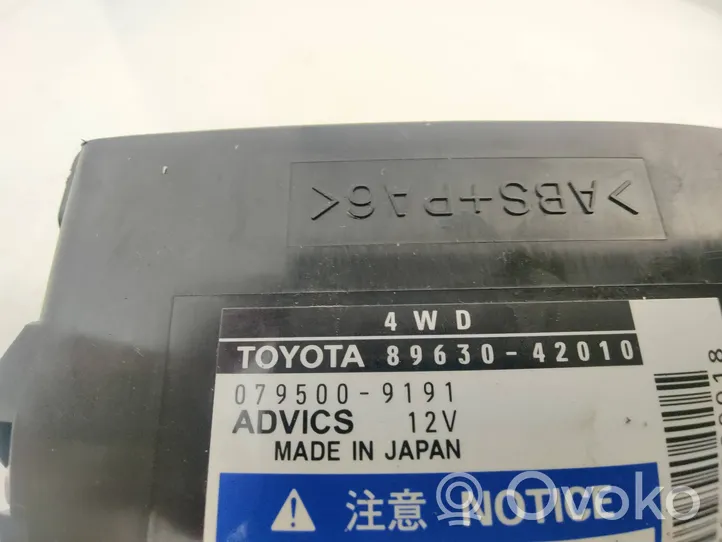 Toyota RAV 4 (XA30) Pārnesumkārbas reduktora vadības bloks 8963042010