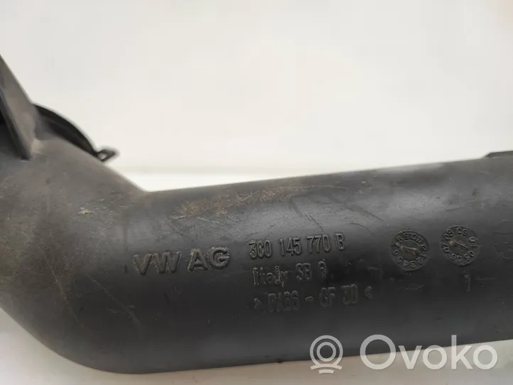 Volkswagen Caddy Tube d'admission de tuyau de refroidisseur intermédiaire 3C0145770B