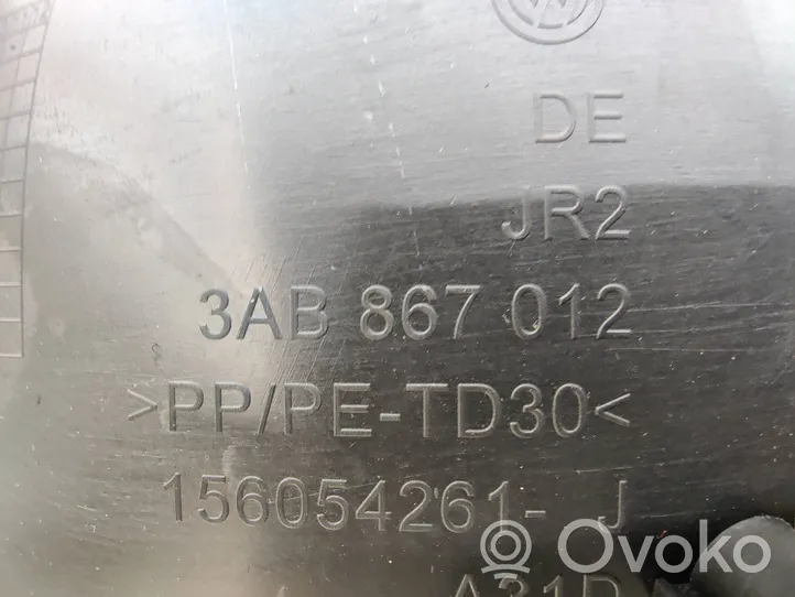 Volkswagen PASSAT B7 Boczki / Poszycie drzwi przednich 3AB867012