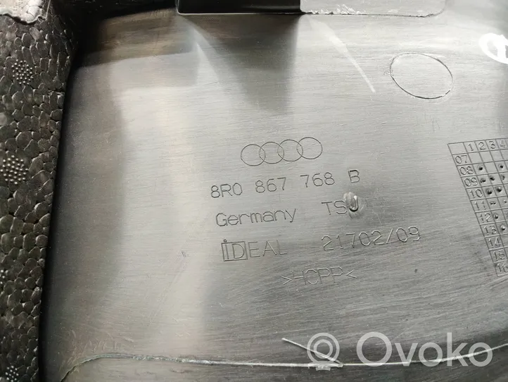 Audi Q5 SQ5 Aizmugurējā sliekšņa dekoratīvā apdare (iekšējā) 8R0867768B