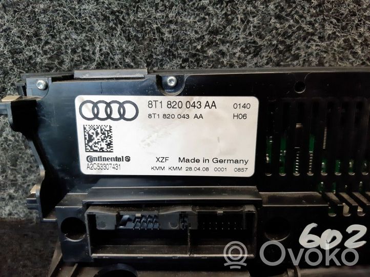Audi A5 8T 8F Unité de contrôle climatique 8T1820043AA