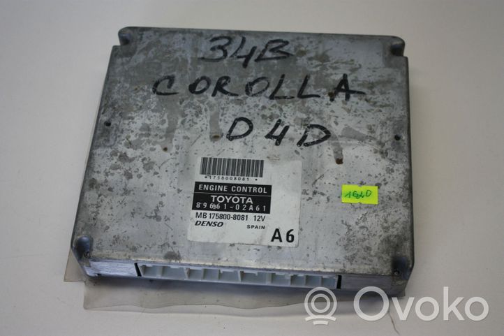 Toyota Corolla E120 E130 Calculateur moteur ECU 8966102A61