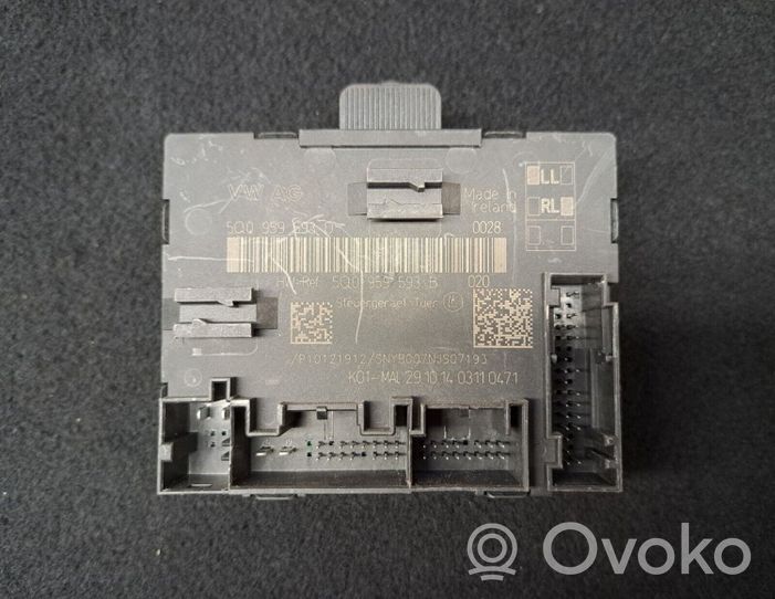 Audi TT TTS RS Mk3 8S Oven ohjainlaite/moduuli 5Q0959593D