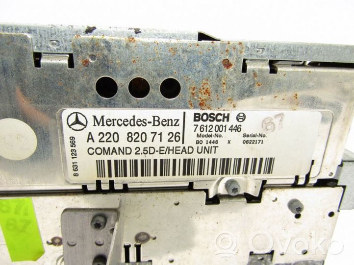 Mercedes-Benz S W220 Unidad delantera de radio/CD/DVD/GPS 