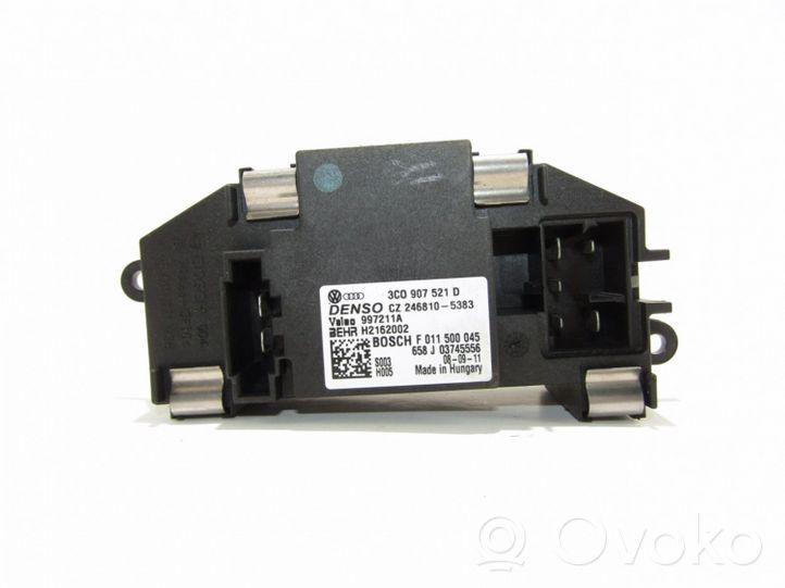 Volkswagen PASSAT CC Heater blower fan relay 