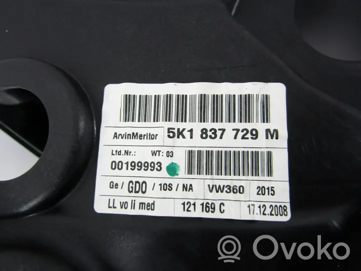 Volkswagen Golf VI Mechanizm podnoszenia szyby przedniej bez silnika 