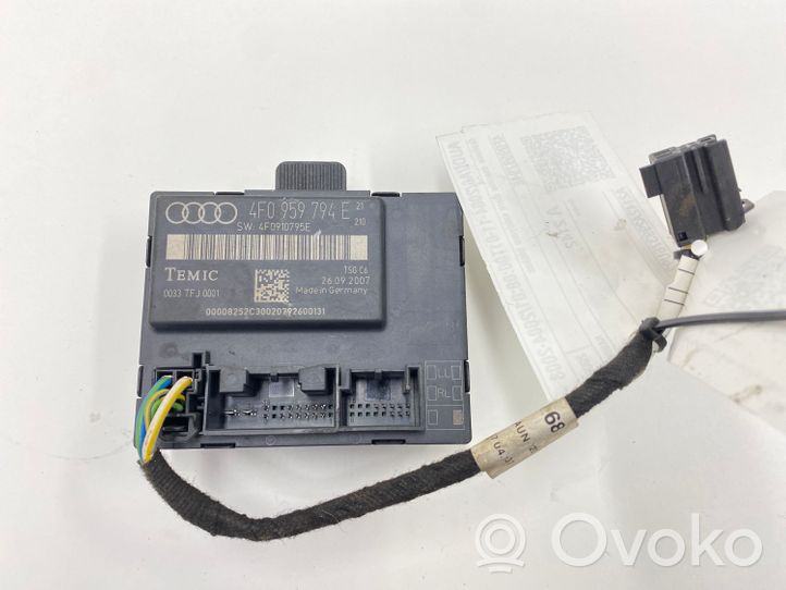 Audi A6 S6 C6 4F Unité de commande module de porte 4F0959794E