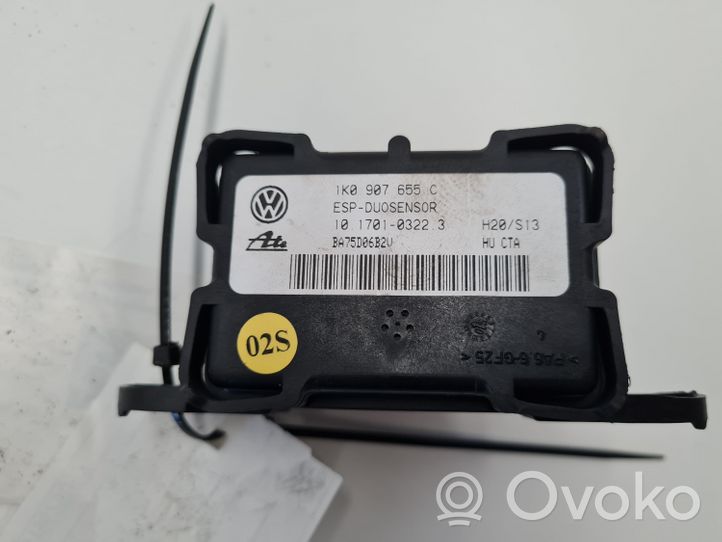 Volkswagen Jetta V ESP acceleration yaw rate sensor 1K0907655C